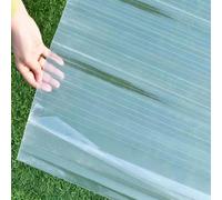 Clear Roof Sheet,Anti-UV Corrugated Roofing Sheets,Replacement Roofing Material,Cladding Walling Sheeting,FRP Daylighting Panels,for Greenhouse Shed Carport,1.2mm Thick (0.9x1.3m/35x51in)