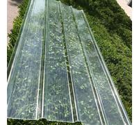 Clear Roof Sheet,Corrugated Roofing Sheets,Building Roofing Material,1.2mm FRP Daylighting Plate,DIY Replacement Shed Panel,1/3/6/7/9/10 Pcs,for Carport Greenhouse (0.9x1.4m/35x55in,6 Pcs)