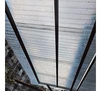 Clear Roof Sheet,Corrugated Roofing Sheets,Building Roofing Material Covers,2mm FRP Rainproof Daylighting Panels,Transparent Rainproof Board,for Replacement Shed Panel (0.9x1.05m/35x41in,7 Pcs)
