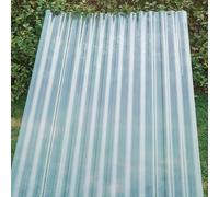 Clear Roof Sheet,Heavy Duty Corrugated Roofing Sheets,Waterproof Roofing Material,2mm Thick FRP Daylighting,UV Resistant Shed Roof Panel,for Carports Sunrooms Greenhouse (0.9x1.4m/35x55in,12 Pcs)