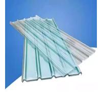 Clear Roof Sheeting,Corrugated Roofing Sheets,UV Resistant/Insulation/Mute Building Roofing Material,2mm FRP Daylighting Plate,Cladding Replacement for Greenhouse Carport (0.9x1.65m/35x65in,3 Pcs)