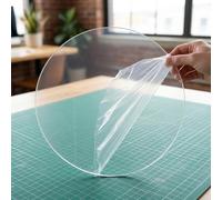 Clear Round Acrylic Sheets, Transparent Circle Plastic Board for Craft Supplies, Shatter-Resistant Acrylic Blanks for DIY Signs & Decor