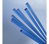 Clear Round Bar Model Material Stick, 10pcs Acrylic Rods Colored, Dia 5mm High Transparency Color Acrylic Round Rod, Clear Acrylic Sticks for Cake Toppers(Blue,5x250mm)