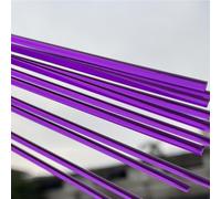 Clear Round Bar Model Material Stick, 50pcs Colorful Acrylic Round Rods, Dia 3mm Acrylic Rods Colored Pegs for DIY Model Crafts, Cake Pop Sticks Acrylic(Purple,3x250mm)