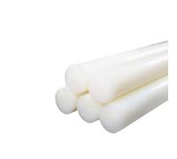 Clear Round Bar Model Material Stick， 5pcs Milky White Acrylic Round Rod, Dia 3mm to 30mm White Acrylic Rods, Lucite Bar For Plants Holder Flagpole DIY(20MM*150MM)