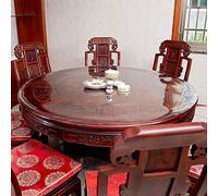 Clear Round PVC Vinyl Tablecloth 135cm Transparent Plastic Table Cover Durable Desk Protector Waterproof Easy to Clean Ideal for Dining Tables Parties and Events