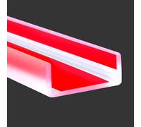 Clear Rubber Edge Trim, Self-Adhesive Transparent Edge Protector for Metal, Plastic, Wood Edge, Silicone Material, Fit 2"(50mm), Deep Big Size U Channel Edge Guards, Length 6m