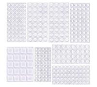 Clear Rubber Feet Buffer Pads,316 PCS Self Adhesive Small Bumper Pads 8 Sizes Semicircular Mini Furniture Pads for Cabinet Drawers Glass Tops Cupboard Picture Frames Car Door