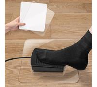 Clear Rubber Sewing Machine Foot Pedal Non Slip Pad,Sewing Machine Pedal Mat Prevent Foot Slippage, Suitable for Use on Floor and Wooden Floor (2PCS, 5.9 x 6.3)