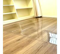 Clear Runner 2x5 2x6 2x7 2x8 2x10 3x6 3x8 3x10 4x8 4x10 Feet Large Hard Floor Protector Runner, Clear Plastic Rug for Living Room/Office Computer Chair/Hallway/Furniture(4.5 x 9 FT)