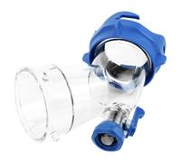 Clear RV Tank Rinser Leakproof Adapter Elbow for Efficient Flushing of Black Water Tanks with Flow Control, ABS Plastic, 1 Unit (45 Degree Transparent Extension Elbow)