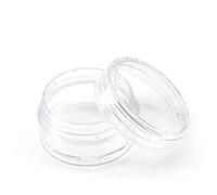 Clear Sample Pots with Lids Small Round Travel Cream Jar Container for Makeup Cosmetic 2g 100PCS Empty Sample Pot