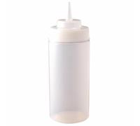 Clear Sauce Bottle Pack of 3 Vogue Wide Neck Squeeze Squeezy 12oz 16oz 24oz 32oz