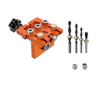 Clear Scale Hole Punching Locator Aluminum Drilling Guide MultiFunction Design for Precise Positioning in Woodworking Aluminum Woodworking Locator