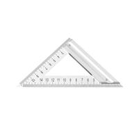 Clear Scale Triangle Ruler with Stainless Steel Body, 120MM