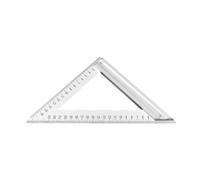 Clear Scale Triangle Ruler with Stainless Steel Body, 180MM
