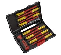 Sealey AK6128 Screwdriver Set 13Pc Interchangeable - Vde Approved