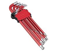 *Clear* Sealey Extra-Long Ball End Hex Allen Key Set Metric Rubber Coated 1.27mm-10mm ** Sealey_AK7164 **
