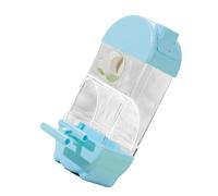 Clear Semi Closed Automatic Bird Feeder Splash Proof Designs Parrot Feeder Food Container For Small To Mediums Birds Bird Cage