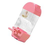 Clear Semi Closed Automatic Bird Feeder Splash Proof Designs Parrot Feeder Food Container For Small To Mediums Birds Bird Cage