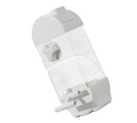 Clear Semi Closed Automatic Bird Feeder Splash Proof Designs Parrot Food Container For Small To Mediums Birds Small Birds