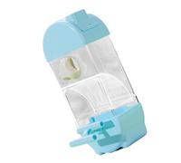 Clear Semi Closed Automatic Bird Feeder Splash Proof Designs Parrot Food Container For Small To Mediums Birds Small Birds