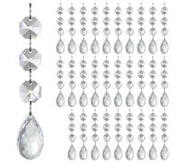 Clear Shatterproof Acrylic Snowflake Ice Sticks Christmas Decorations With Teardrop Ball For Home Party Tree Frosted Acrylic Holiday Decorations