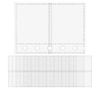 Clear Sheet Protectors, M5 5-Ring Binder Sheet Covers - Card Sleeves for Project Managers Office Artists Stickers Educators Stationery Lovers Tickets Receipts Photos