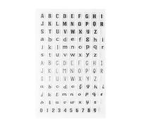 Clear Silicone Alphabet Letter Stamps Set, Transparent Upper and Lowercase Characters for DIY Card Making, Scrapbooking, Crafts Decoration