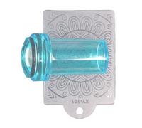Clear Silicone French Nails Art Stamper Set With Scrapers Round Visible Body Jelly Stamping For Nails Art Manicure Designs Nail Stamping Kit