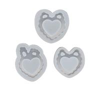 Clear Silicone Molds Resin Casting Shaker Mold Resin Epoxy Mold for Pendant Keychain Jewelry Making Epoxy Jewelry Silicone Molds Kit