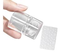 Clear Silicone Nails Stamp Set with Alignment Grids for Precise Artwork & Reusable Design Multiple Design Nail Stamp