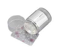 Clear Silicone Nails Stamper Set Transparent Visible Body Jelly Art Template Tools with Scraper for Designs French Stamper Kits