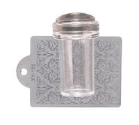 Clear Silicone Nails Stamper Set Transparent Visible Body Jelly Art Template Tools with Scraper for Designs Stamping Kits