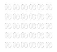 Clear Silicone Nose Cushions 30 Pairs 1mm Thick Anti Slip Adhesive Pad for Most Frame Glasses