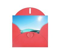 Clear Sky Wave Beach Print Blank Cards and Envelopes 5" x 6" for Wedding Birthday Invitations and All Occasions