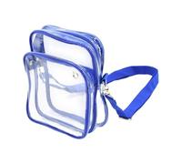 Clear Sling Bag, See Through Carry Pouch, Compact Travel Storage Accessory, PVC Transparent Body Wear Resistant Build, Festival Tote Organizer, Event Security Approved 6.69x2.76x8.58 inches