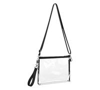 Clear Sling Bag See Through Purse Zipper Closure Sling Shoulder Bag