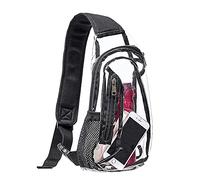 Clear Sling Bag, Stadium Approved Mini PVC Crossbody Shoulder Backpack, Transparent Casual Chest Daypack for Women & Men, Perfect for Hiking, Stadium or Concerts