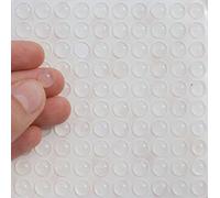 CLEAR small RUBBER FEET Bumpons ~ 8mm x 2mm ~ Self Adhesive Sticky Pads Dots STOPPERS ~ Anti Scratch Anti Bang Buffering Furniture Protectors (500)