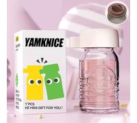 Clear Small Water Bottles-70ml(2.4oz) ,Mini Glass Juice Bottles with Lids and Hand rope, Wellness Shot Glass Bottles,Leak proof Glass Bottles for Juicing, Milk,etc,Reusable,BPA Free (White Lids)