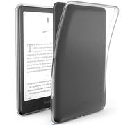 Clear Soft Flexible Compatible With 7 Inch Kindle Paperwhite 12th Gen 2024 Case and Kindle Colorsoft,Ultra Slim TPU Back Cover,Reinforced Edge Corners Scratch-Proof Lightweight (High transparency)