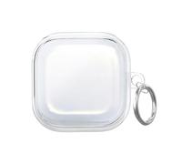 Clear Soft Protective Case for Sam-sung Galaxy Buds 4 Pro & Buds 4, Transparent TPU-Shell Case with Carabiner, Shockproof Waterproof Anti-Scratch Earbud Cover