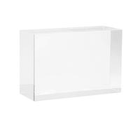 Clear Solid Acrylic Display Block - 6" x 4" x 2.36" All Diamond Polished Rectangle Clear Acrylic Display Cube - Plexiglass Lucite Stamp Block