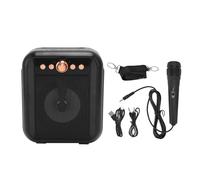 Clear Sound Karaoke Machine with 3000mAh Battery, Lightweight Speaker, Multipurpose, Portable (Wired Microphone)