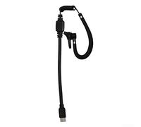 Clear Sound Type-C Earpiece Cable for Two-Way Radios - Noise Isolating Headphone Wire with Vacuum Catheter Design - Black 20cm Length(Black catheter)
