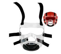 Clear Sparring Face Guard - Boxing Protective Headgear With Transparent Shield, Durable Shock Absorbing Design, Comfortable Adjustable Fit Training Gear | For Beginners Instructors Gym Studio