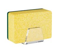 Clear Sponge Rack, Kitchen Sink Organizer, Acrylic Dish Brush Holder with Efficient Drainage, Bathroom Storage, Cleaning Tool with Easy Access, Kitchen Organizer for Sponges Dishcloth