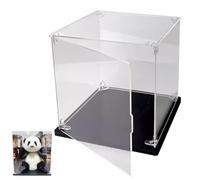Clear Square Acrylic Box with Door, Countertop Display Cube for Storage Collectibles, Action Figures, Home Dust-Proof Boxes/ Toys Organizing Case ( Size : W25cm(10")x25cm(10")x25cm(10") )