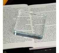 Clear Square Glass Block Paperweight
